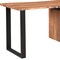 Homeroots 54" Brown and Black Solid Wood and Metal Writing Desk and Bookshelf Set With Three Drawers 634362 - alternate 10