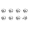 Homeroots Set of Eight Black And White Ceramic And Metal Drawer Pull Knobs, 8PK 544422 - alternate 4
