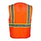Reflective Apparel ANSI Type R Class 2 Value Mesh Vest 586ET-OR-LG - alternate 5