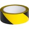 Brady Marking Tape Roll - High Performance  Vinyl, Diagonal Stripes, Black on Yellow, 1.5in x 18 yd, 18PK 55301 - alternate 1