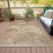 Homeroots 8' X 10' Tan And Beige Abstract Washable Indoor Outdoor Area Rug 630894 - alternate 8