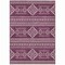 Homeroots 10' X 14' Eggplant And Ivory Southwestern Washable Indoor Outdoor Area Rug 593671 - alternate 8