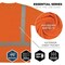 Ergodyne Hi-Vis Shirt, 3XL, Orange, Short Sleeve 21857 - alternate 5