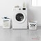 Basicwise Set of 2 Plastic Laundry Baskets with Handles Large & Small Ventilated Hampers for Clothes, White QI003857WT.2 - alternate 7