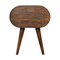 Homeroots 21" Chestnut Solid Wood Oval Two Drawer Nightstand 651608 - alternate 16