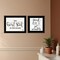 Homeroots Set Of Two The Best Seat in the House 2 Black Framed Print Bathroom Wall Art, 2PK 408205 - alternate 3