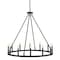 Jonathan Y Oberto 36" 12-Light Iron Classic Industrial Ring LED Chandelier, Oil Rubbed Bronze JYL7497A - alternate 1