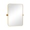 Homeroots 32" Gold Iron Tilting Framed Accent Mirror 691620 - alternate 1