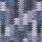 Homeroots 8' X 10' Navy Blue And Sky Blue Southwestern Washable Indoor Outdoor Area Rug 587335 - alternate 9