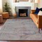 Homeroots 8' X 10' Pewter And Gray Aztec Washable Indoor Outdoor Area Rug 615557 - alternate 9