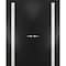 Sartodoors Solid French Double Doors, Planum 0040 Matte Black with White Glass, Wood Solid Panel Frame Trims,  PLANUM0040DD-BLK-3696 - alternate 7