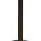 Homeroots 36" White and Silver Wood and Metal Pedestal Base Round Top Dining Table 555182 - alternate 5