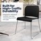 Flash Furniture Commercial Black Plastic Stack Chairs, Contoured Backs and Sled Bases-Set of 5, 5PK 5-RUT-239AN-BK-CHR-GG - alternate 9