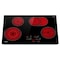 Tecasa 30-in 4 Burners Smooth Surface (Radiant) Black Electric Cooktop with Bridge Element MT-T47364RT - alternate 1