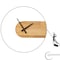 Clockswise 20in Industrial Style Modern LED Wall Clock with Wood - Metal Design and Round Black Frame QI004854 - alternate 1