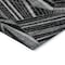 Homeroots 8' X 10' Black And Gray Geometric Washable Indoor Outdoor Area Rug 594758 - alternate 9