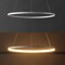 Jonathan Y Brice 23.75" Modern Contemporary Metal Round Dimmable Integrated LED Pendant, Matte White JYL7203I - alternate 10