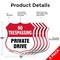 Signmission No Trespassing Shield Sign Private Drive, 12 inch X 12 inch, Aluminum Metal Sign, 5PK SHI-A-5Pack-12-408 - alternate 6