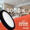 Bulbrite 5" Round 10.3-W 3000K LED Flush Mount Light, 850 Lumens, Black Finish 773601 - alternate 11