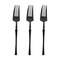 Smarty Had A Party Solid Black Moderno Disposable Plastic Dessert Forks, 240PK 9340BK-SF-CASE - alternate 6