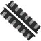 Simple Deluxe Horizontal Fishing Rod Holders Wall-Mounted - Fishing Rod Rack Great Fishing Pole Holder for Garage SOFISHRODRACKHGREY - alternate 1