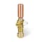 Everflow Icemaker Replacement Valve W/ Hammer Arrestor 1/2"Push-Fit Inletx1/4" Cmprssn Outlet, Lead Free Brass 545UH - alternate 1