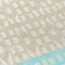 Homeroots 5' X 8' Teal Blue Aqua And Ivory Geometric Washable Indoor Outdoor Area Rug 613874 - alternate 6
