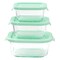 Martha Stewart 12 Piece Glass Storage Container Set with Plastic Lids in Mint 120088.12R - alternate 6