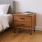 Homeroots 18" Brown Two Drawers Metal Nightstand 286438 - alternate 7