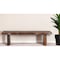Homeroots 68" Dark Brown Solid Wood Dining Bench 522083 - alternate 8