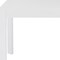 Homeroots 63" White Wood Dining Table 654238 - alternate 11