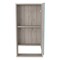 Homeroots 18" Light Gray Wood Floating Single Door Bathroom Vanity And Medicine Cabinet With Mirror 543601 - alternate 6