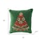 Homeroots 18" Green And Red Floral Velvet Cotton Christmas Tree Throw Pillow 719258 - alternate 5