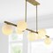 Jonathan Y Luca Parisian 53" 7-Light Modern Glam Iron Globe Linear LED Pendant, Brass Gold/White JYL7573A - alternate 9