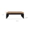 Homeroots 48" Natural and Black Wood Floating Frame Coffee Table 694838 - alternate 7