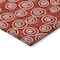 Homeroots 9' X 12' Red And Ivory Geometric Washable Indoor Outdoor Area Rug 583388 - alternate 8