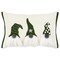 Homeroots 14" X 20" Green And Ivory Cotton Christmas Gnomes Throw Pillow With Embroidery 719249 - alternate 6