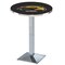 Holland Bar Stool Co 42" Chrome Southern Miss Pub Table, 36" dia. Top L217C4236SouMis - alternate 1