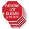 Signmission Parking Lot Closed After 10 Pm, 4 inch X 4 inch, Vinyl Decal, 5PK OC-D-5PACK-4-114 - alternate 1