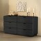 Manhattan Comfort Chrystie 2-Piece Dresser and Nightstand in Black DR2066-2 - alternate 8