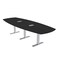 Skutchi Designs Arc Boat Conference Table With Power, 48 in W, 120 in L HAR-ABOT-48X120-T-U999ST19-ESIL - alternate 1