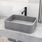 Vigo Cadman Concreto Stone Rectangular Fluted Bathroom Vessel Sink VG04076 - alternate 6