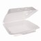 Pactiv Evergreen SmartLock Vented Foam Hinged Lid Container, 9 x 9.5 x 3.3, White, 150PK YHLWV9010000 - alternate 5