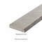Ackland Gravina Pebble 1.8 in. x 24 in. Concrete Look Matte Porcelain Bullnose Tile Trim, 14PK AKNPTGRAPEBB1.8X24M-BN - alternate 4