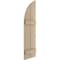 Ekena Millwork Knotty Pine 2 Board Joined Board-n-Batten w/Quarter Round Arch Top Faux Wood Shutters, 11W x 76H, PR SHUBJQ11X76KPPR - alternate 11