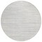 Homeroots 8' Silver And Ivory Round Abstract Washable Indoor Outdoor Area Rug 613123 - alternate 8