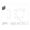 Wiegmann Padlockable Hasp Electrical Enclosures, 24 in H, 8 in D, 24 in W, 12, 13, Steel N12242408 - alternate 3