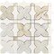 Apollo Tile Serena 12x12 White Gray Gold Dolomite, Carrara Marble Mosaic Clover Wall and Floor Tile, 5PK APLTSC88F09A - alternate 1