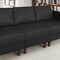 Flash Furniture HERCULES Artemis Black LeatherSoft Middle Reception Chair w/Wooden Walnut Legs ZB-8921M-BLK-GG - alternate 9
