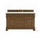 James Martin Vanities Brookfield 60 in. Single Vanity, Honey Oak, w/ 3 CM White Zeus Silestone Top 547-V60S-HNO-3WZ - alternate 1
